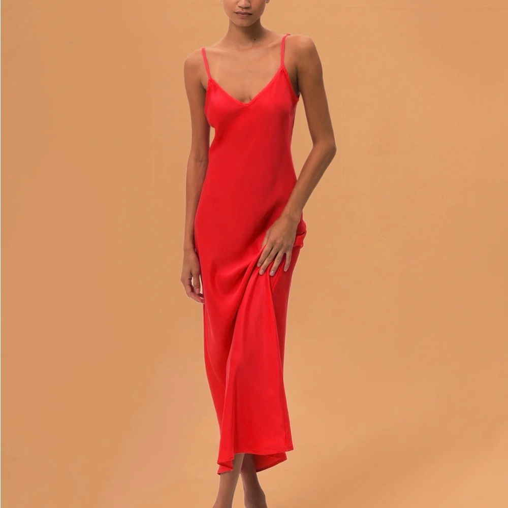 Cali Dreaming Jones Slip Dress Chartreuse